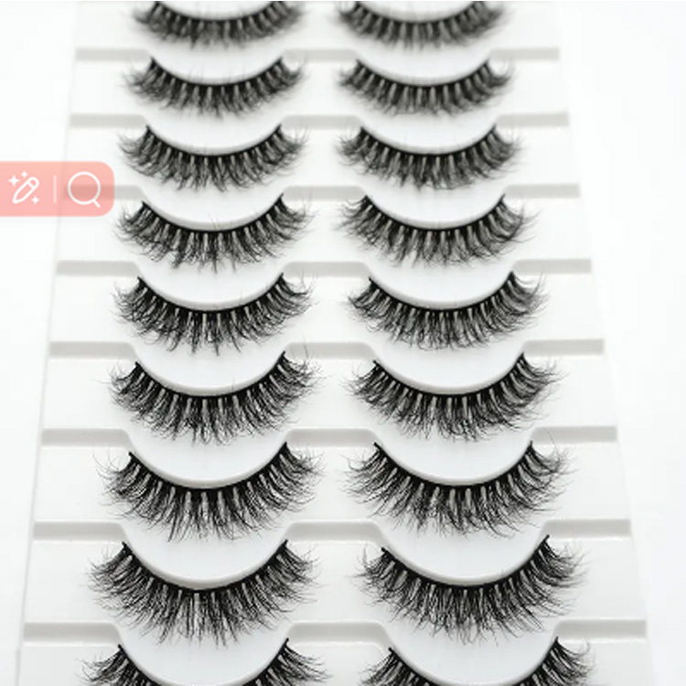 10 cặp toàn bộ dải Lash độc ác miễn phí lông mi tự nhiên