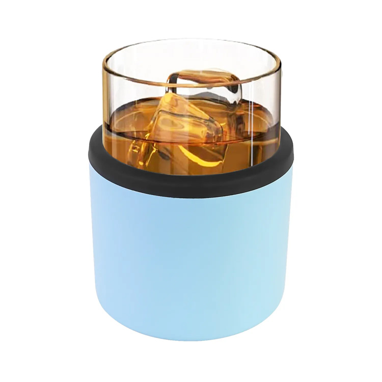 11oz bằng thép không gỉ bằng gỗ bằng gỗ whisky cách nhiệt