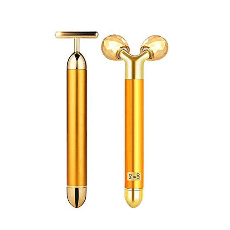 Thanh lăn mát xa mặt 2 trong 1 Beauty T Shape Electric Bar