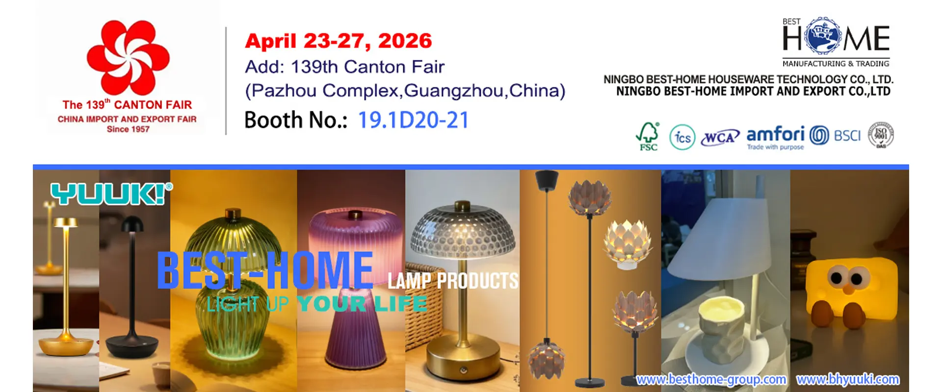 Hội chợ Canton - Đèn bàn