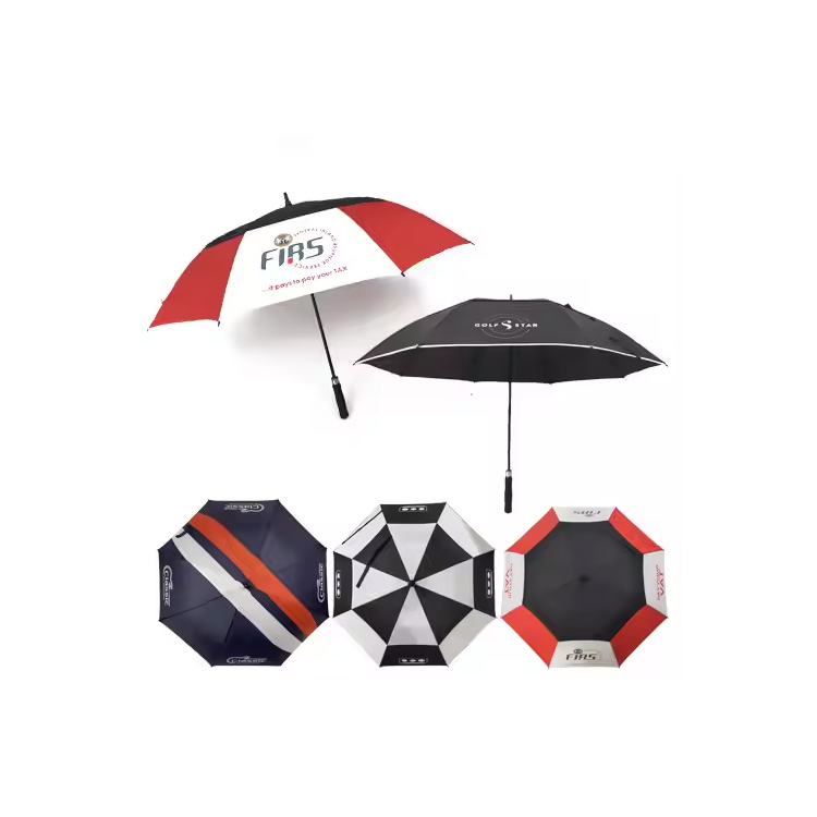 Chất lượng cao 30 inch chất lượng cao bằng sợi thủy tinh Golf Umbrella chống khí