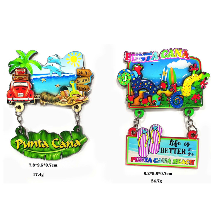 Nam châm tủ lạnh lưu niệm thiết kế Địa Trung Hải có thể tùy chỉnh 3D