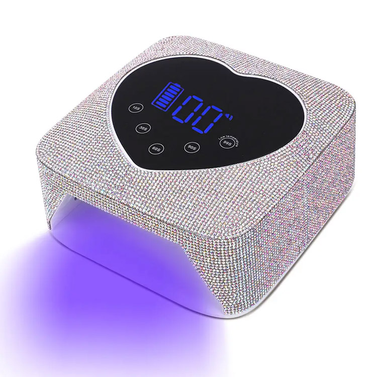 72W Đèn làm móng có thể sạc lại hình trái tim