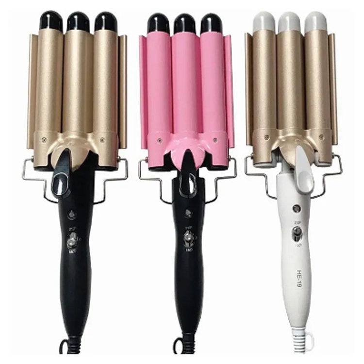 Điều chỉnh có thể điều chỉnh điện áp kép tóc Crimper Three Iron