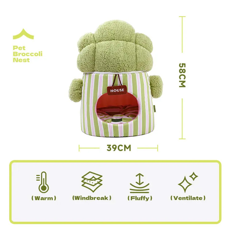 Đóng cửa mèo nest nest súp lơ creon creat creative bed
