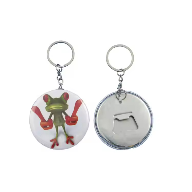 Tùy chỉnh 44mm Key Ring Chai Chai Chai Chai mở chuỗi khóa Chuỗi