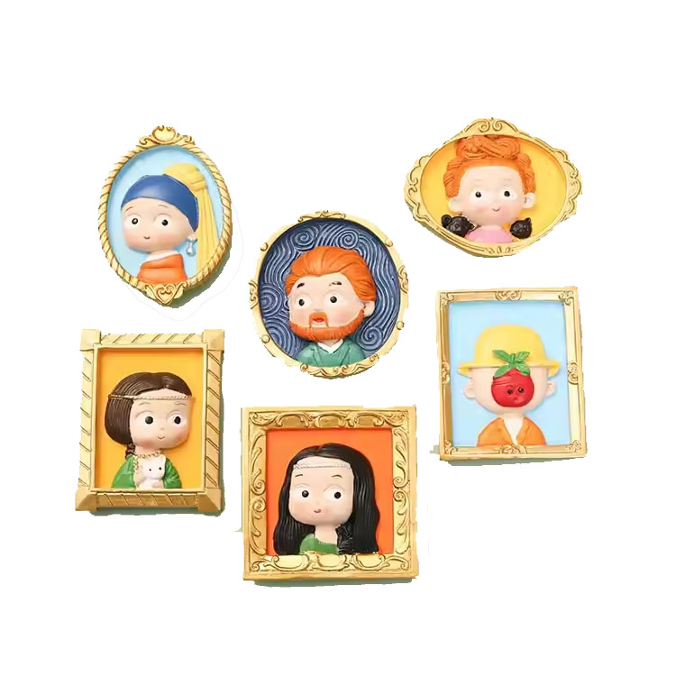 Quà tặng tổng thống bằng gốm tùy chỉnh Nam châm tủ lạnh dễ thương