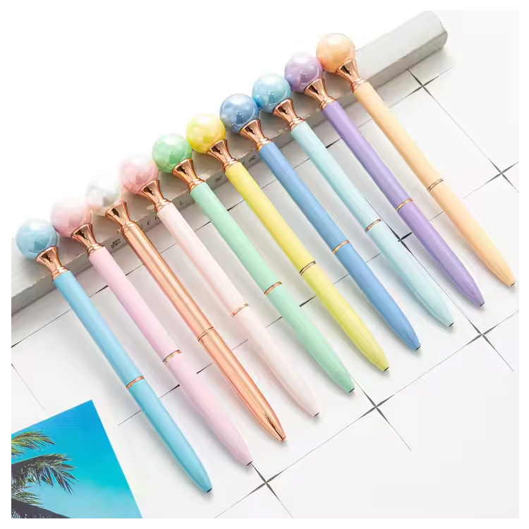 Logo tùy chỉnh 1.0mm Ballpoint Pen Pen Motory Metal Body