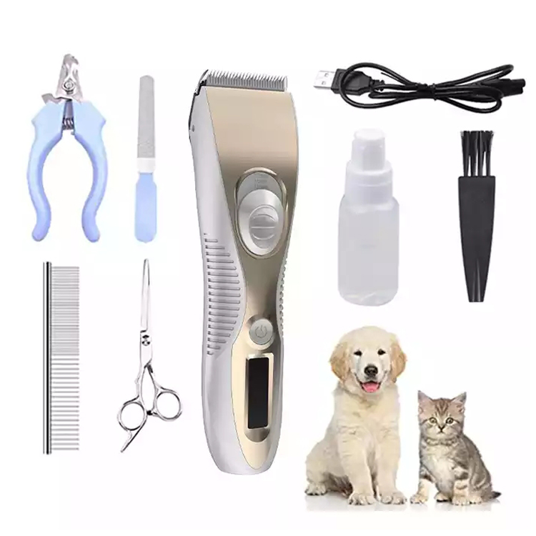 Cordless Pet Grooming Clipper Kit Tông đơ cắt lông cho chó