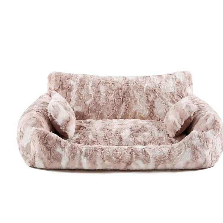Giường thú cưng hai mặt với gối không trượt sofa