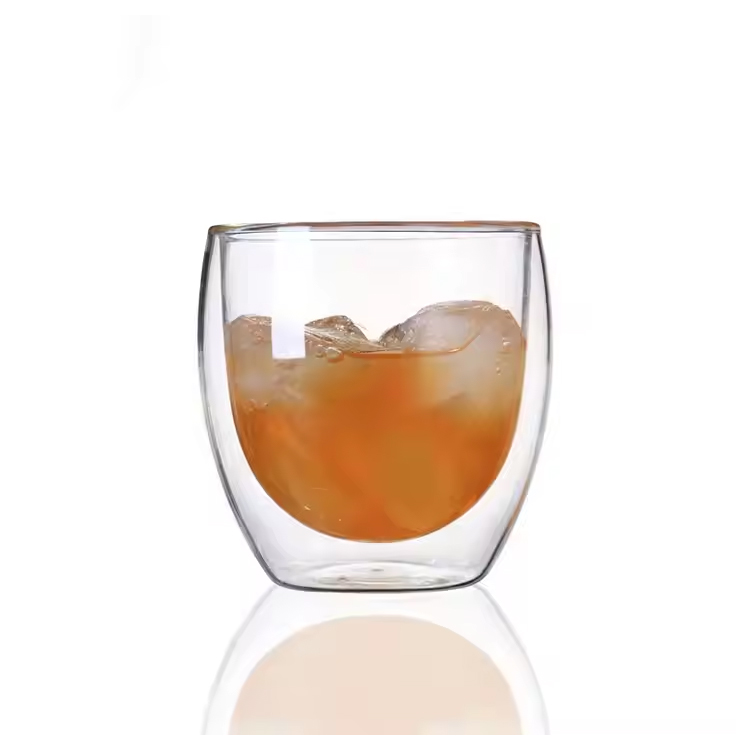Bộ ly tường đôi của 4 chiếc ly rượu whisky cách nhiệt