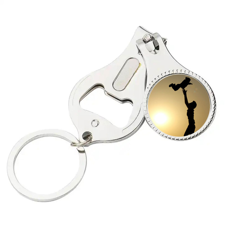 Dụng cụ mở ngón chân có thể gập lại Móc khóa Kéo cắt móng tay Máy cắt móng tay