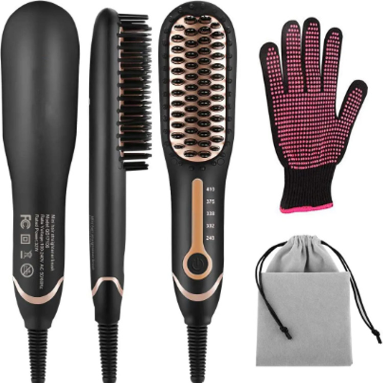 Bàn chải sắt nóng comb kiểu tóc gốm tạo stracter điện