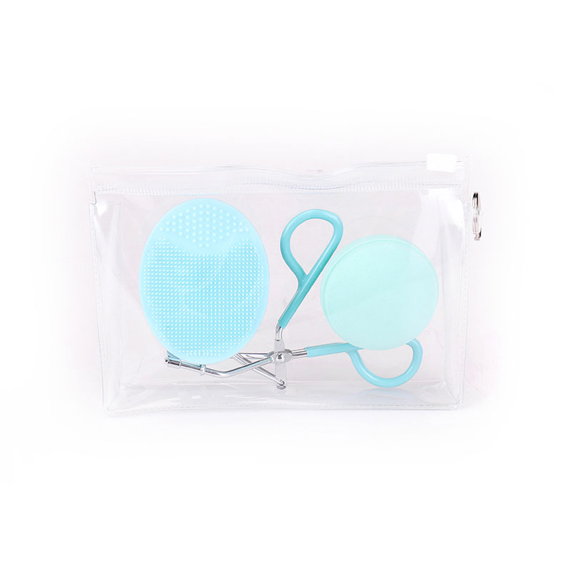 Bộ trang điểm Marcarons Blender Eyelash Curler Facial Scrubber