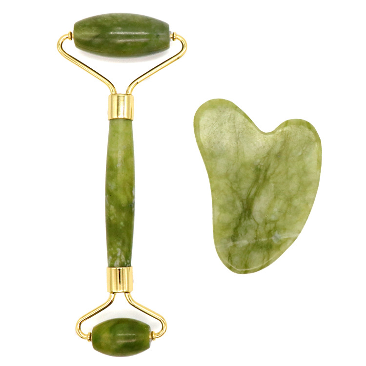 Bộ massage Jade Roller Gua Sha cho mặt