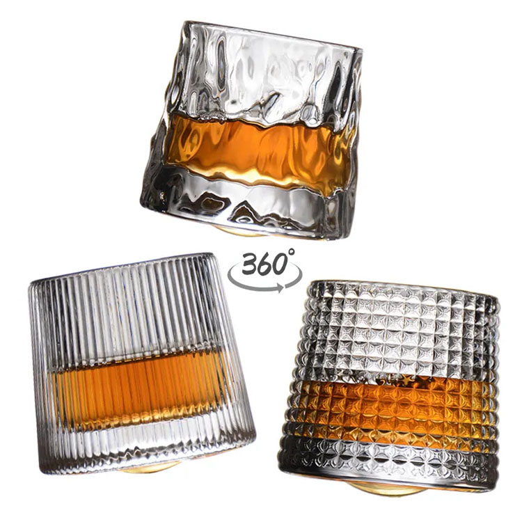 Ly rượu whisky kiểu cũ tumbler đá kính