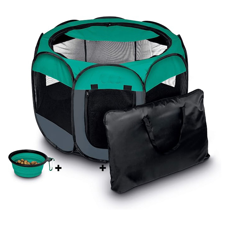 Cũi chó con có thể gập lại di động ngoài trời Lều thú cưng Playpen