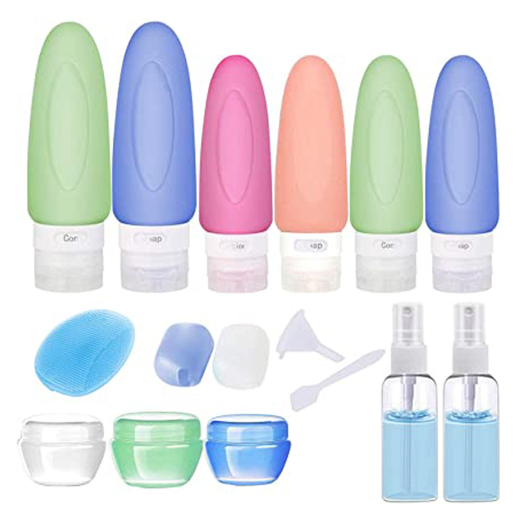 Hộp đựng mỹ phẩm di động Bộ chai silicone du lịch