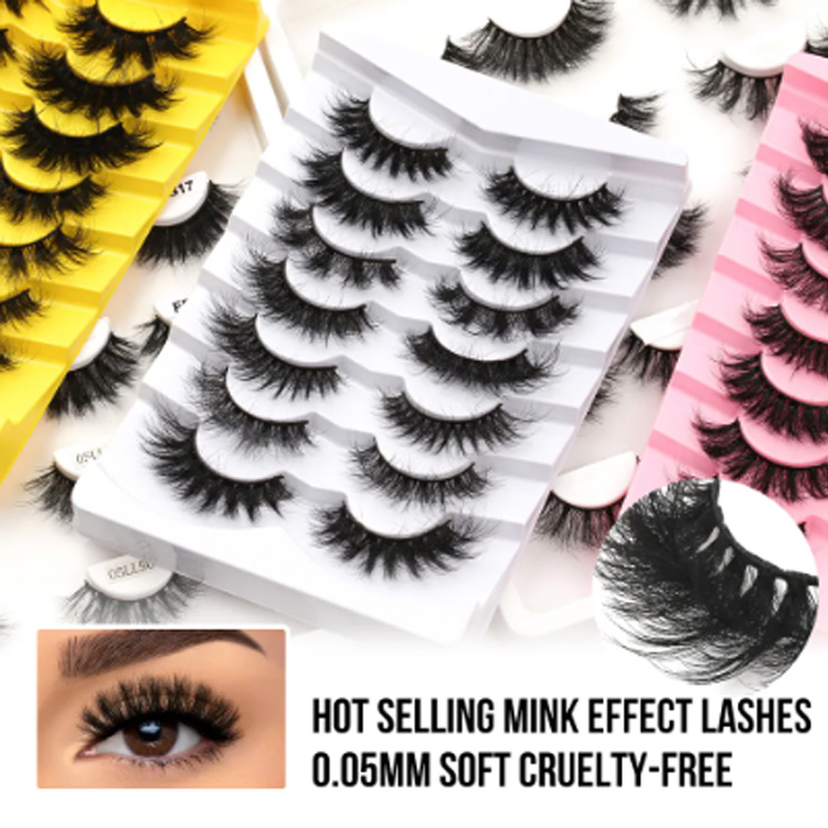 Nhãn riêng giả Cils Fluffy Natural Faux Mink Fail