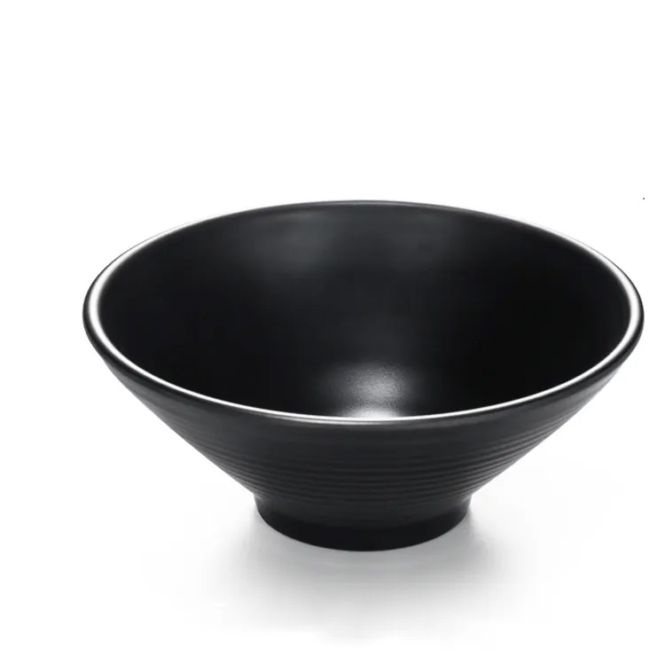 Nhà hàng A5 Bát ramen Melamine Ramen màu đen chất lượng cao chất lượng cao