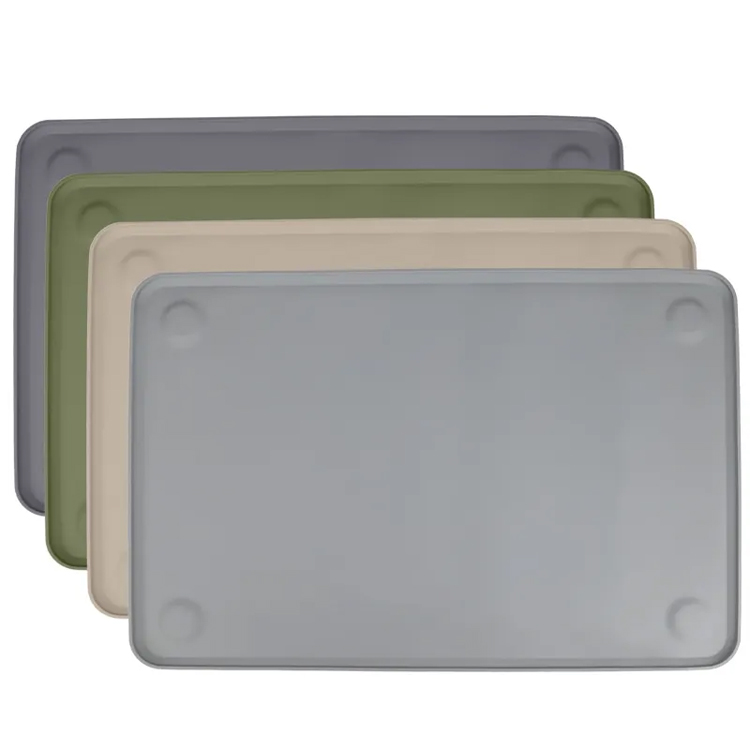 Thảm thực phẩm silicon cho sàn cho ăn thú cưng không thấm nước