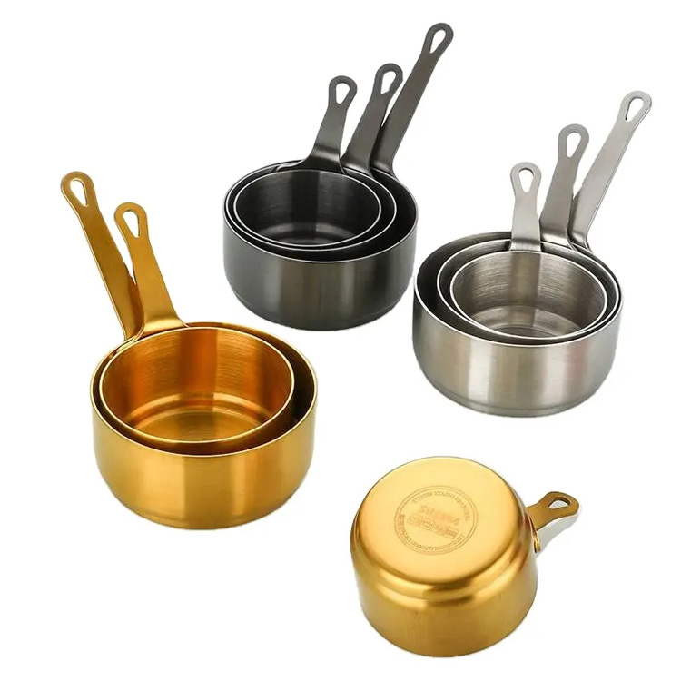 Thép không gỉ 304 Nước sốt nhúng kim loại mini 3 cái nước sốt Cup Cup