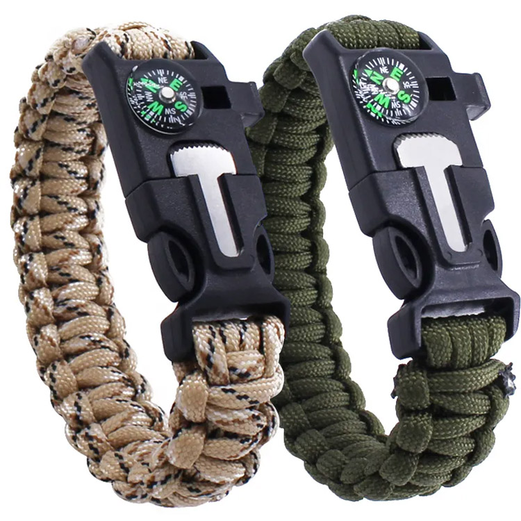 Bán buôn mẫu vòng tay Paracord chiến thuật 550 LBS
