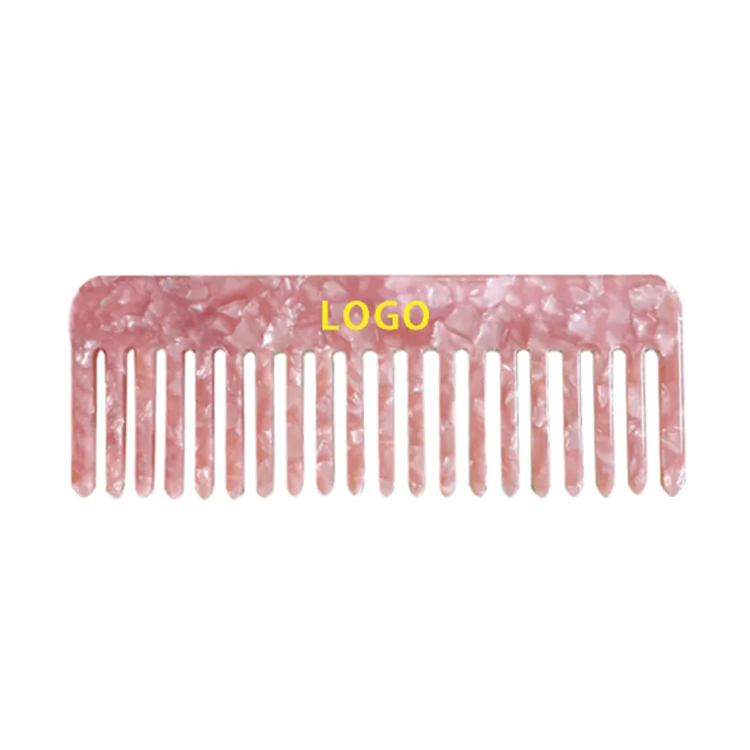 Bán buôn hình vuông tóc thẳng acetate tùy chỉnh combs