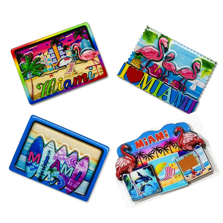 Wood Town Tên thành phố Biển báo Lưu niệm Nam châm gắn tủ lạnh